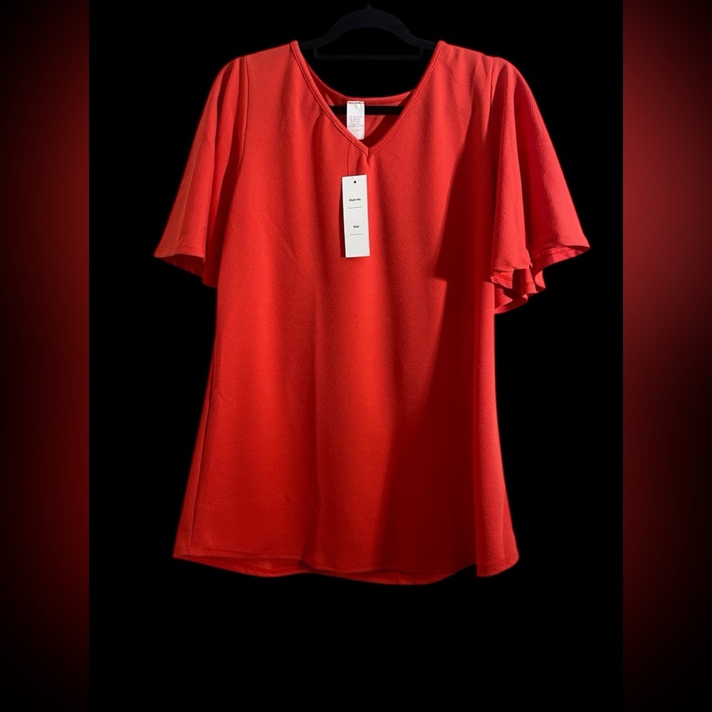 Milly Penzance Orange Quarter Length Blouse